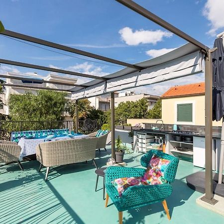 Vila Boutique Triple House With Garden & Roof Terrace Split Exteriér fotografie