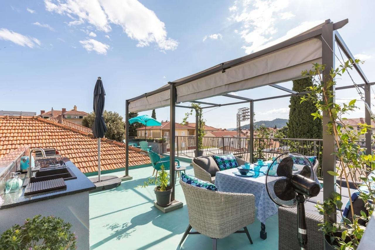 Vila Boutique Triple House With Garden & Roof Terrace Split Exteriér fotografie